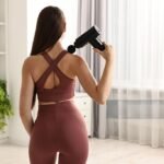 Using a massage gun on the upper back at home is one of the best ways to achieve muscle relaxation and stress relief.