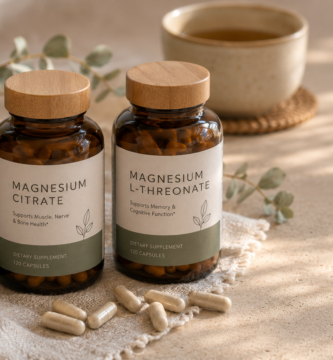 magnesium supplement bottles glycinate citrate threonate comparison